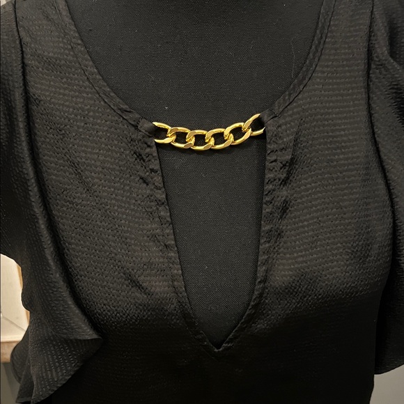 Michael Kors Black Ruffle Sleeve Blouse Stitch Fix - Picture 3 of 5